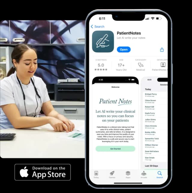 Patient Notes screenshot 1