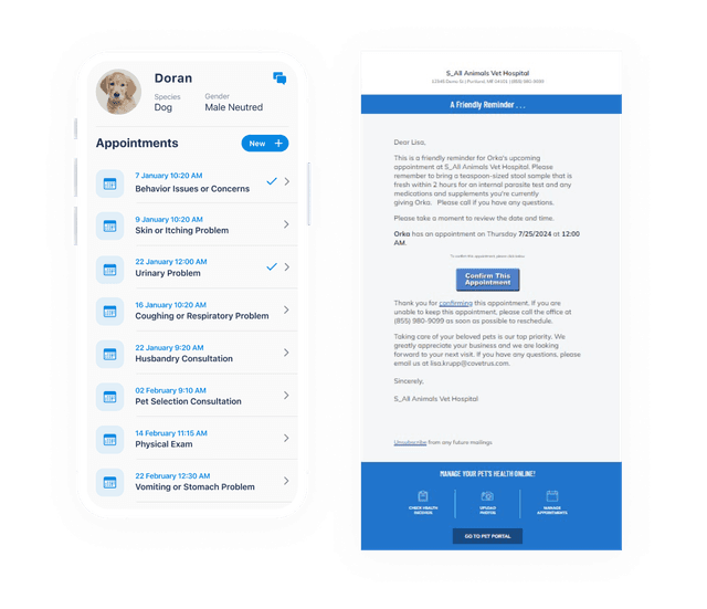Covetrus Comms screenshot 2