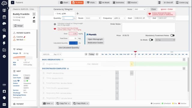 Instinct EMR screenshot 2